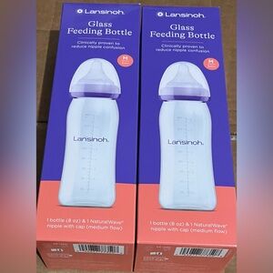 Lansinoh Baby Bottle with Purple Cap